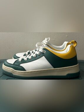 Steve Madden Renegade Platform Sneaker | White Green Yellow | Size 7.5 👟